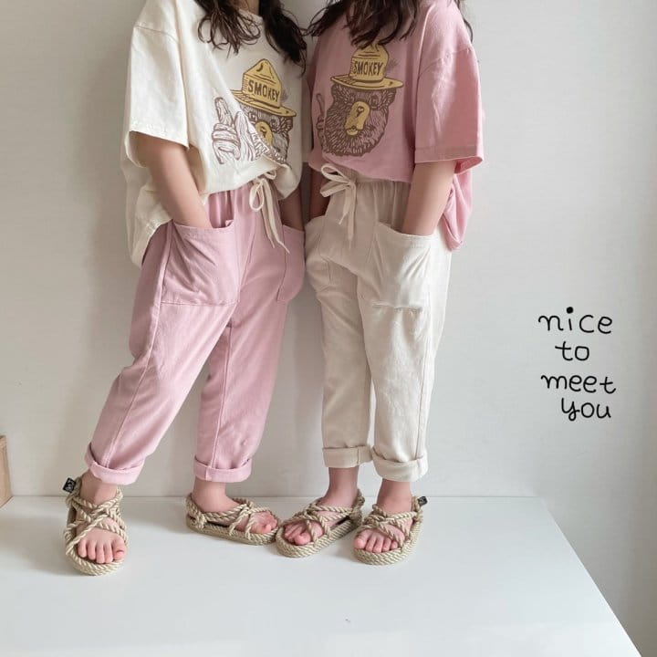 NICE TO MEET YOU - Korean Children Fashion - #Kfashion4kids - Square Pocket Pants - 5