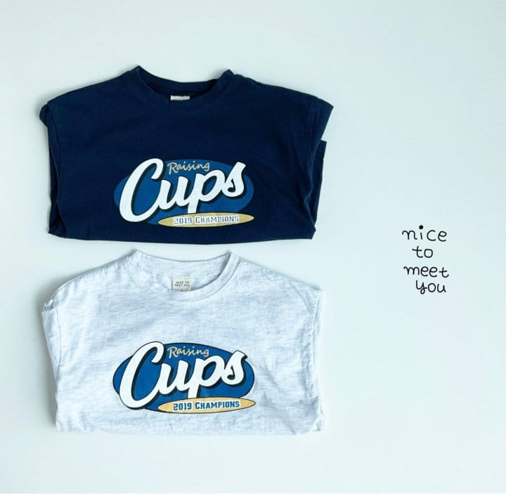 NICE TO MEET YOU - Korean Children Fashion - #Kfashion4kids - Cups Tee