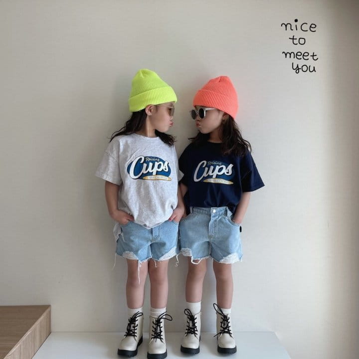 NICE TO MEET YOU - Korean Children Fashion - #Kfashion4kids - Cups Tee - 4