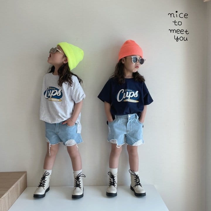 NICE TO MEET YOU - Korean Children Fashion - #Kfashion4kids - Cups Tee - 5