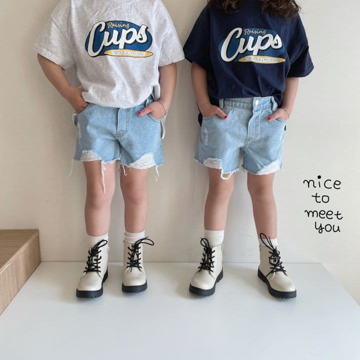 NICE TO MEET YOU - Korean Children Fashion - #Kfashion4kids - Cups Tee - 7