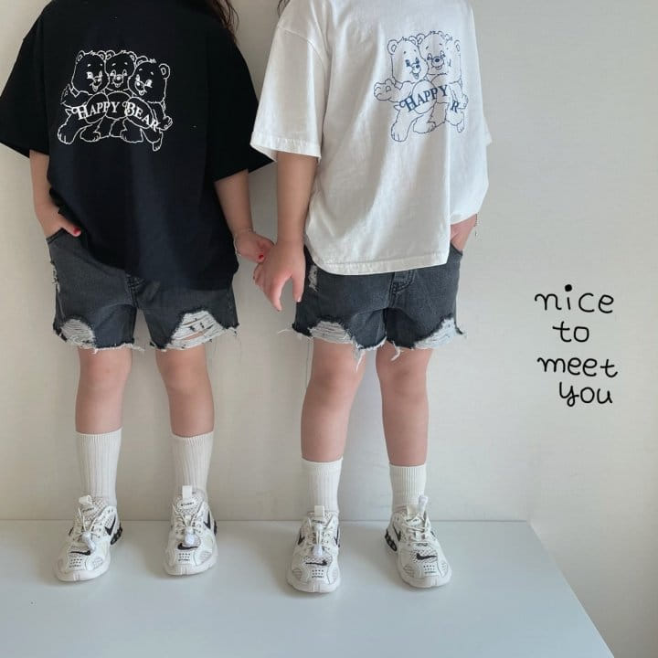 NICE TO MEET YOU - Korean Children Fashion - #Kfashion4kids - Lucy Denim Shorts - 2