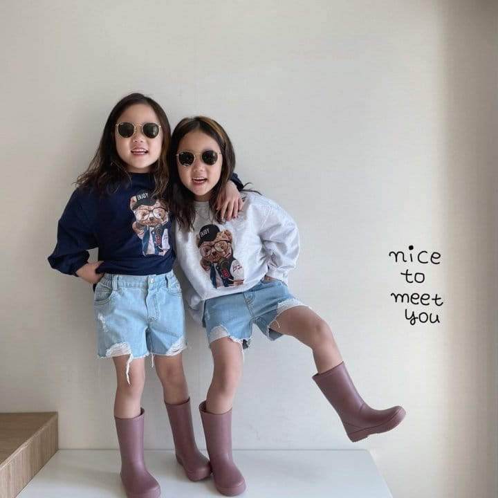 NICE TO MEET YOU - Korean Children Fashion - #Kfashion4kids - Lucy Denim Shorts - 4