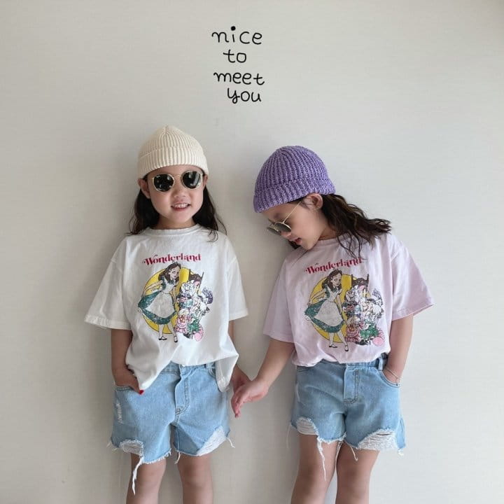 NICE TO MEET YOU - Korean Children Fashion - #Kfashion4kids - Lucy Denim Shorts - 6