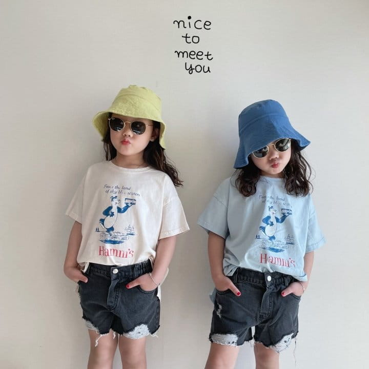 NICE TO MEET YOU - Korean Children Fashion - #Kfashion4kids - Lucy Denim Shorts - 8