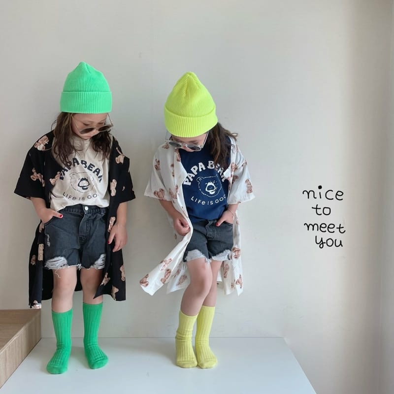 NICE TO MEET YOU - Korean Children Fashion - #Kfashion4kids - Bear Robe