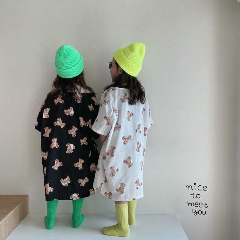 NICE TO MEET YOU - Korean Children Fashion - #Kfashion4kids - Bear Robe - 2