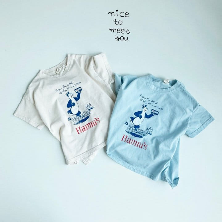 NICE TO MEET YOU - Korean Children Fashion - #Kfashion4kids - Hams Tee