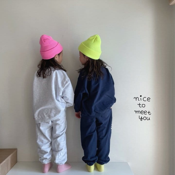 NICE TO MEET YOU - Korean Children Fashion - #Kfashion4kids - Smile Jogger Pants - 10