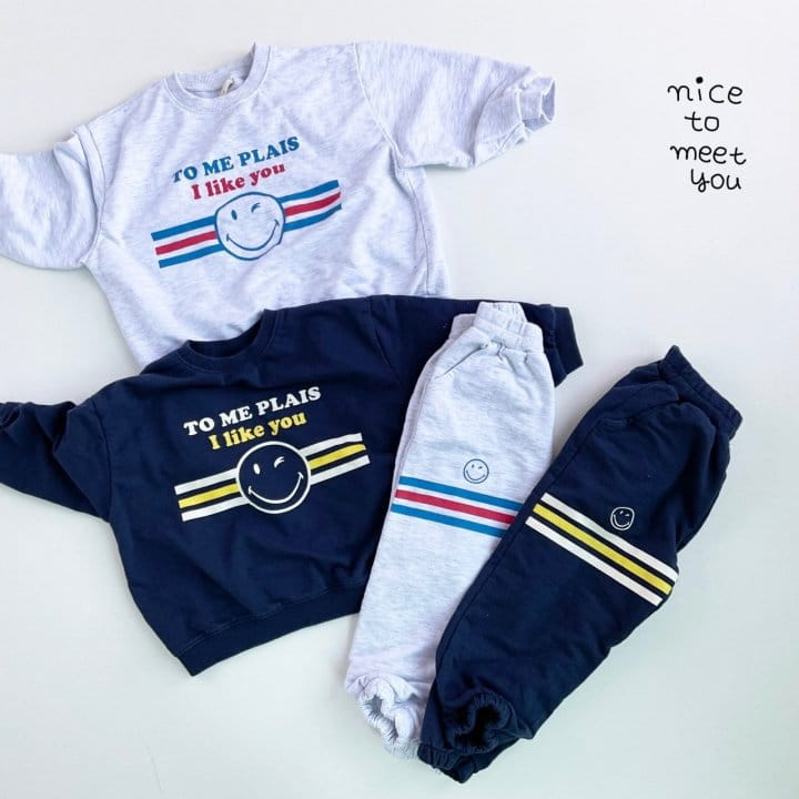 NICE TO MEET YOU - Korean Children Fashion - #Kfashion4kids - Smile Jogger Pants - 3