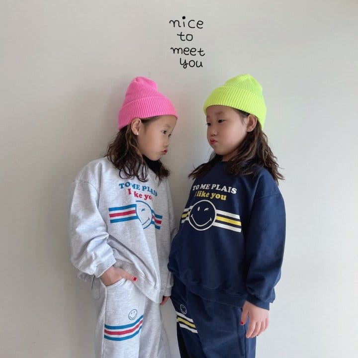 NICE TO MEET YOU - Korean Children Fashion - #Kfashion4kids - Smile Jogger Pants - 4