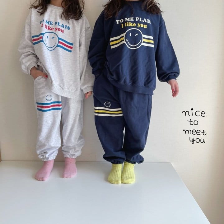 NICE TO MEET YOU - Korean Children Fashion - #Kfashion4kids - Smile Jogger Pants - 5