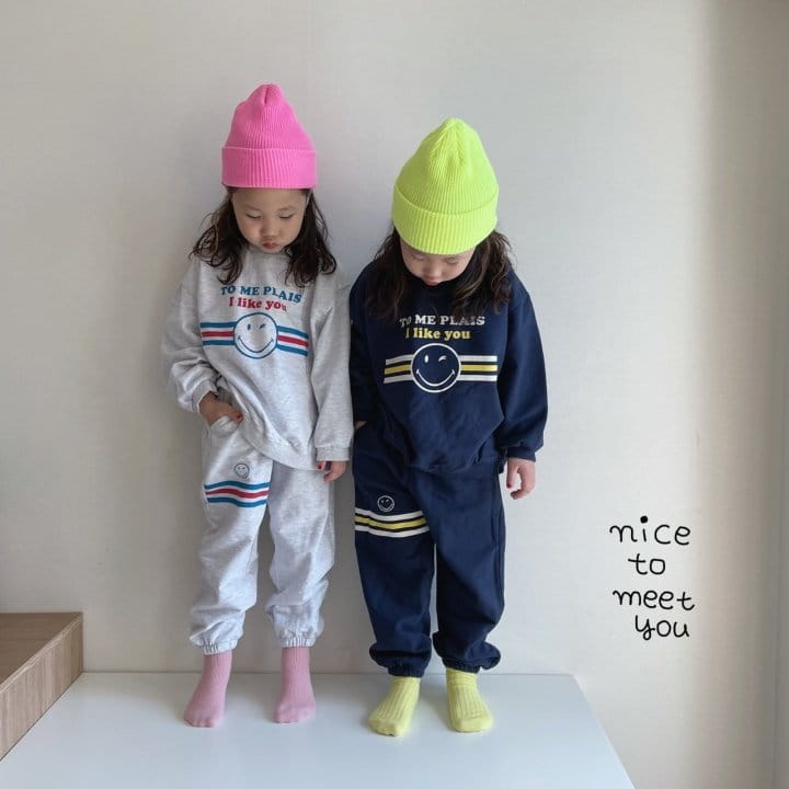NICE TO MEET YOU - Korean Children Fashion - #Kfashion4kids - Smile Jogger Pants - 6