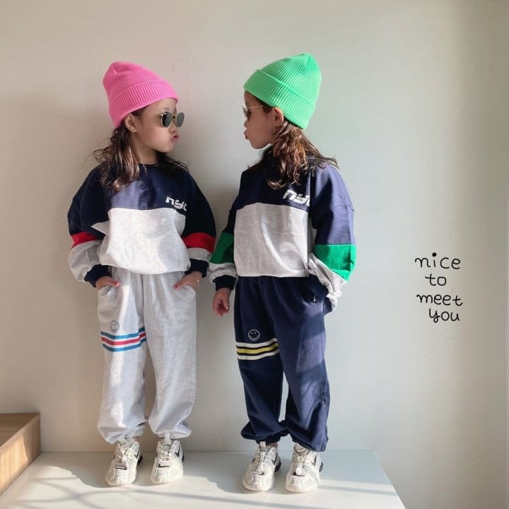 NICE TO MEET YOU - Korean Children Fashion - #Kfashion4kids - Smile Jogger Pants - 8