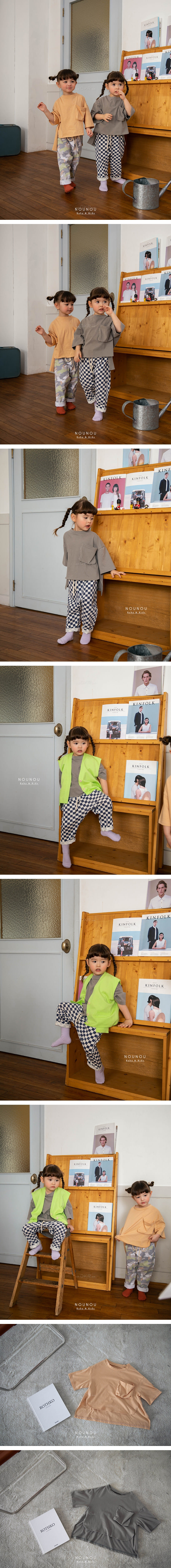 NOUNOU - Korean Children Fashion - #Kfashion4kids - Pocket Tee