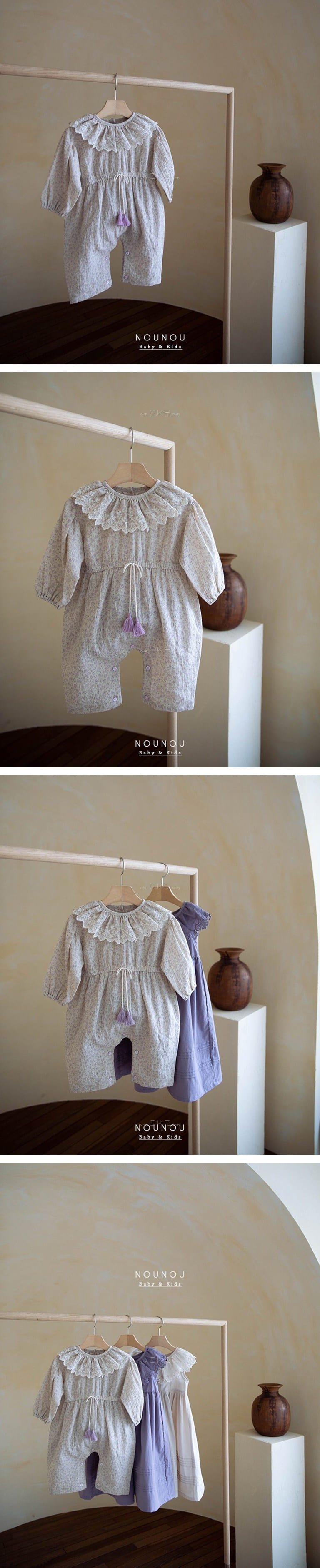 NOUNOU - Korean Children Fashion - #Kfashion4kids - Embroidery Jumpsuit