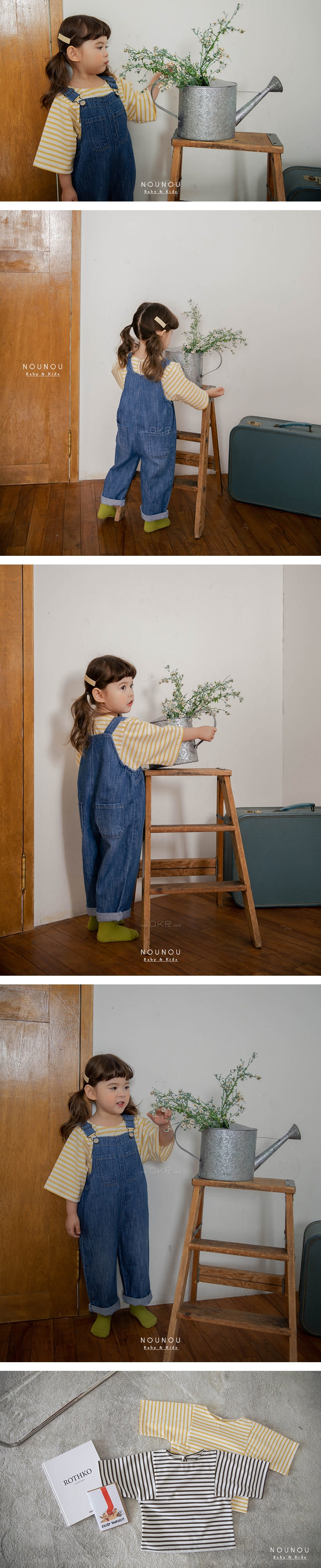 NOUNOU - Korean Children Fashion - #Kfashion4kids - Stripes Tee