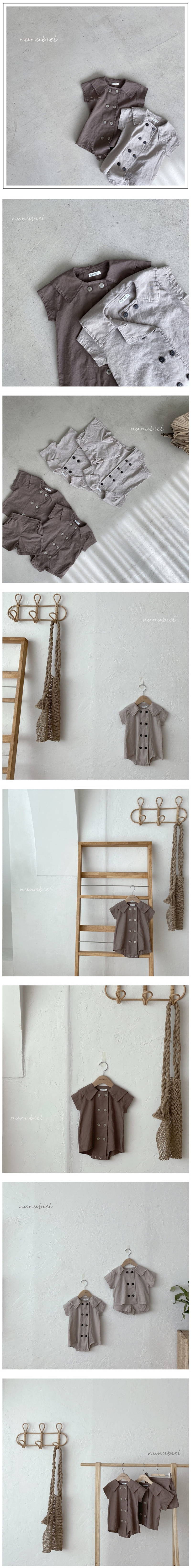 NUNUBIEL - Korean Children Fashion - #Kfashion4kids - Double Button Sailor Bodysuit