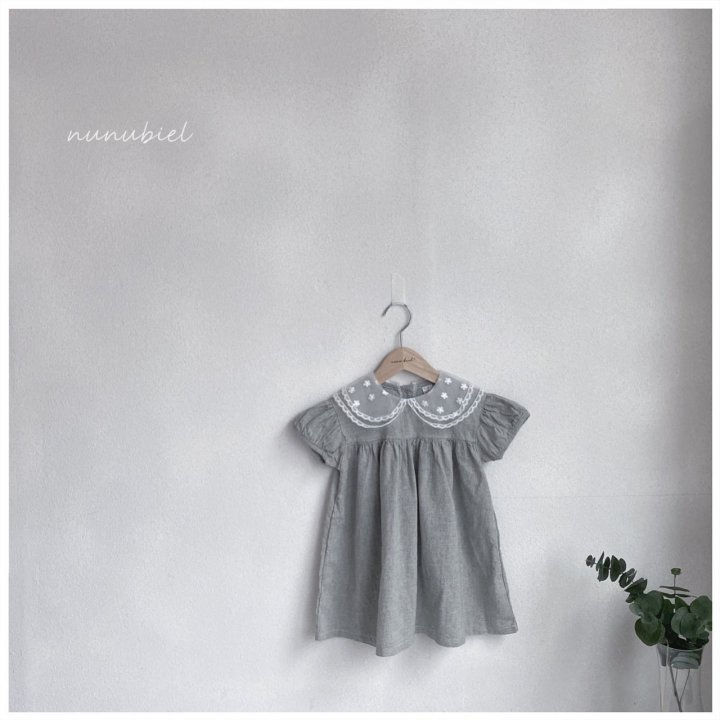 NUNUBIEL - Korean Children Fashion - #Kfashion4kids - Mesh Collar Dress
