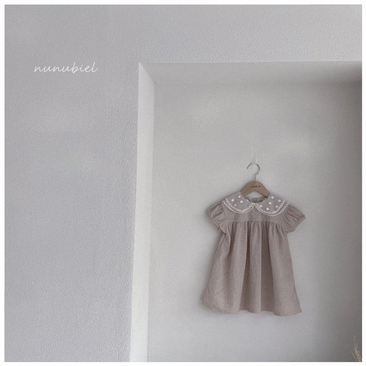 NUNUBIEL - Korean Children Fashion - #Kfashion4kids - Mesh Collar Dress - 6