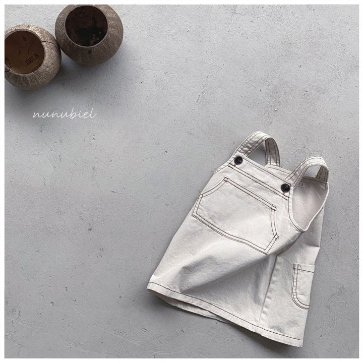 NUNUBIEL - Korean Children Fashion - #Kfashion4kids - Big Pocket Denim Suspender One-piece - 7