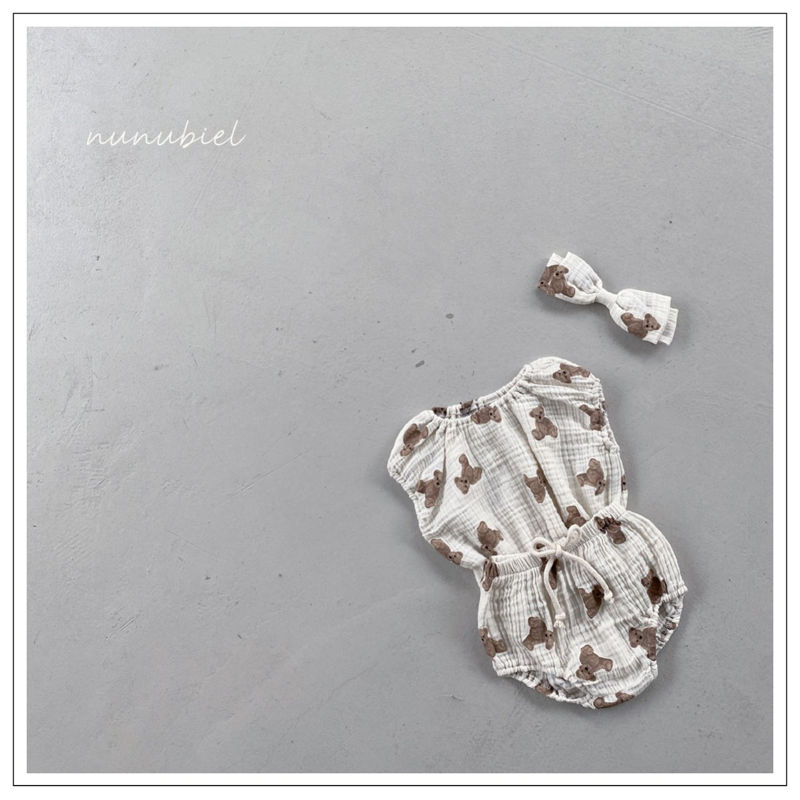 NUNUBIEL - Korean Children Fashion - #Kfashion4kids - Bear Muslin Hairband - 2