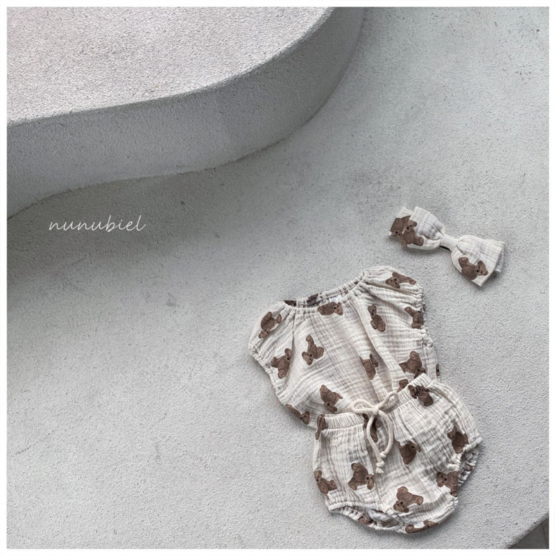 NUNUBIEL - Korean Children Fashion - #Kfashion4kids - Bear Muslin Hairband - 3