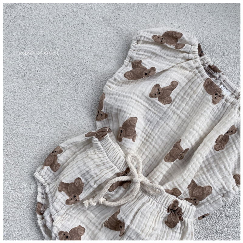 NUNUBIEL - Korean Children Fashion - #Kfashion4kids - Bear Muslin Hairband - 4