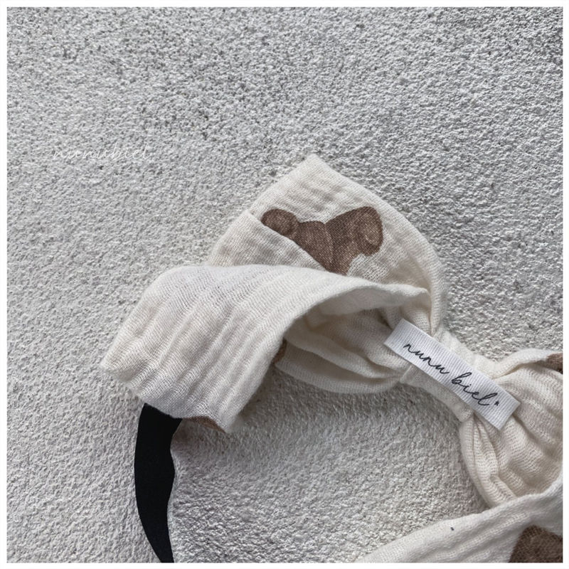 NUNUBIEL - Korean Children Fashion - #Kfashion4kids - Bear Muslin Hairband - 7