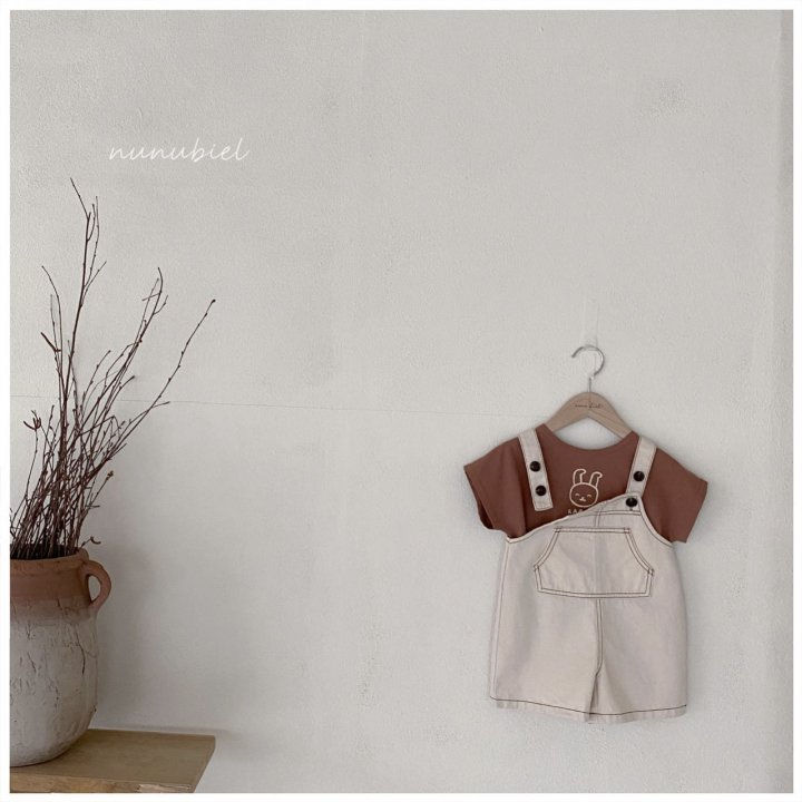 NUNUBIEL - Korean Children Fashion - #Kfashion4kids - Big Pocket Denim Suspender Pants - 3