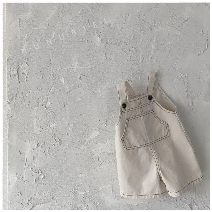 NUNUBIEL - Korean Children Fashion - #Kfashion4kids - Big Pocket Denim Suspender Pants - 4