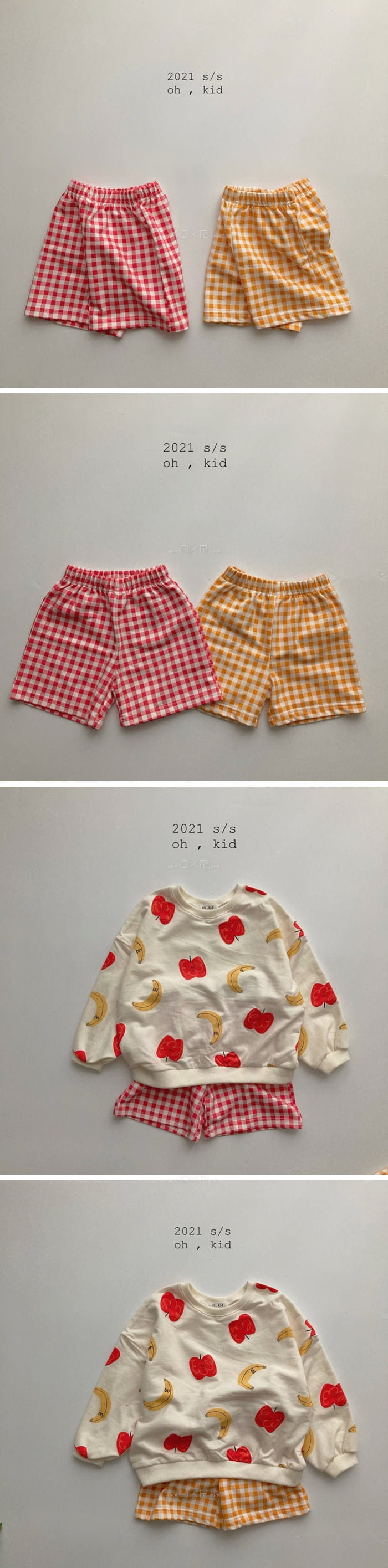 OH KID - Korean Children Fashion - #Kfashion4kids - Check Check  Shorts - 2