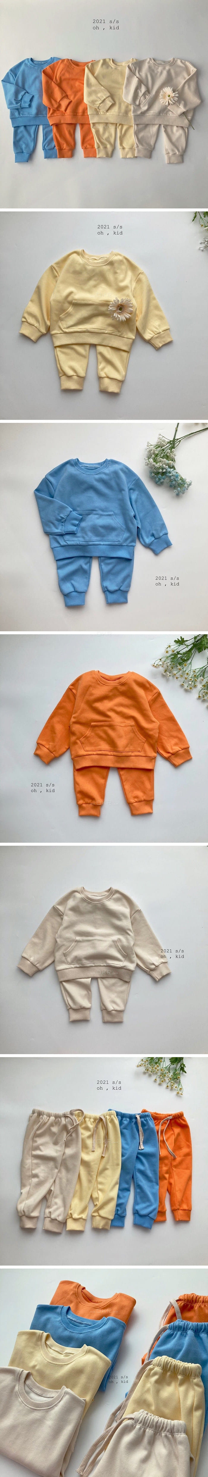OH KID - Korean Children Fashion - #Kfashion4kids - Everyday Top Bottom Set - 2