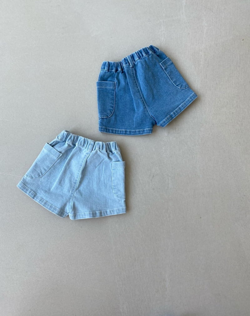 ONLY.U - Korean Children Fashion - #Kfashion4kids - Denim Shorts