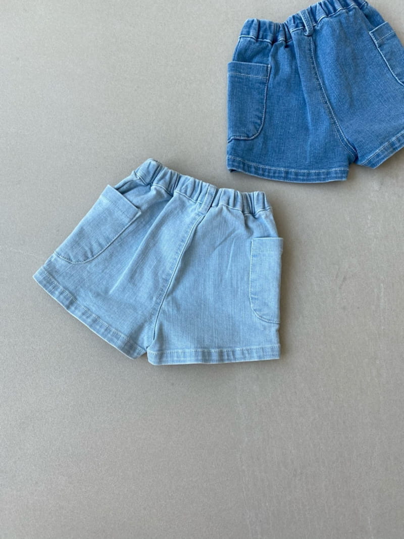 ONLY.U - Korean Children Fashion - #Kfashion4kids - Denim Shorts - 6