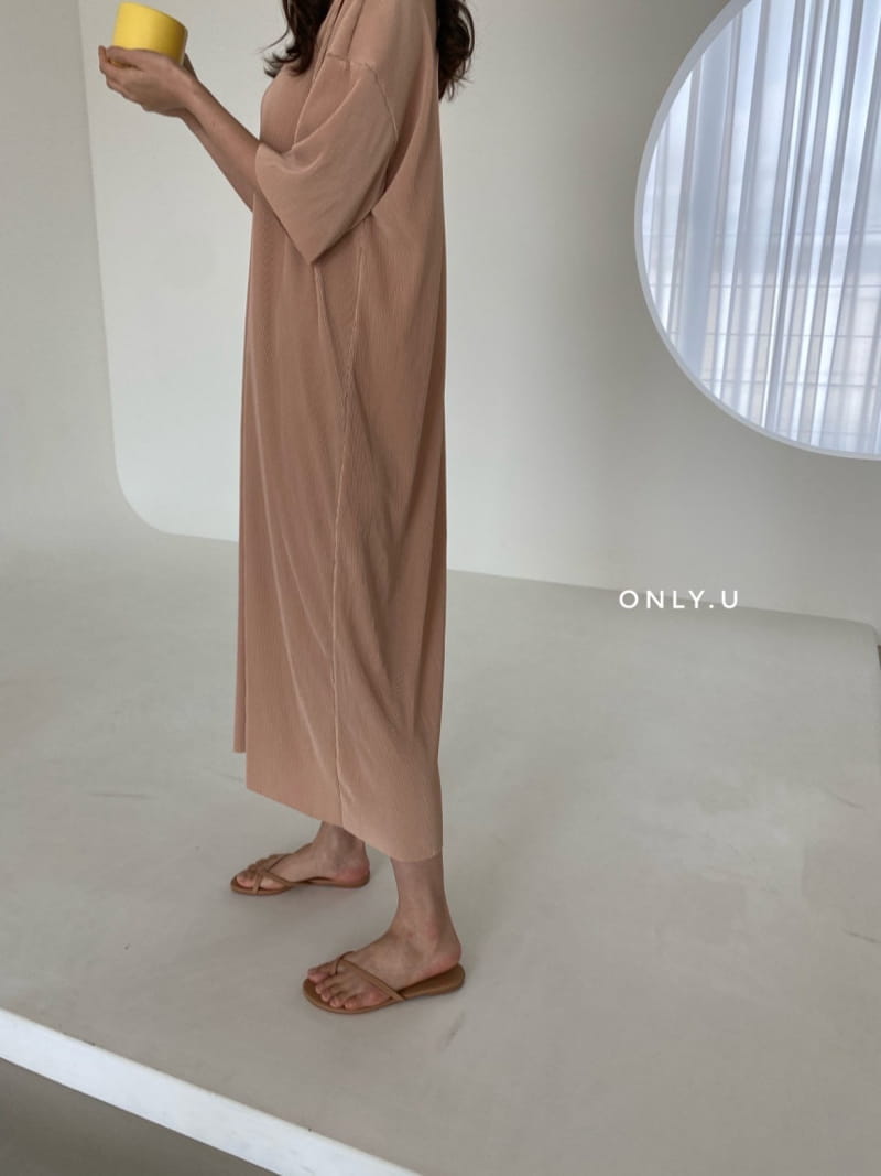 ONLY.U - Korean Children Fashion - #Kfashion4kids - Mom Pleats One-piece - 6