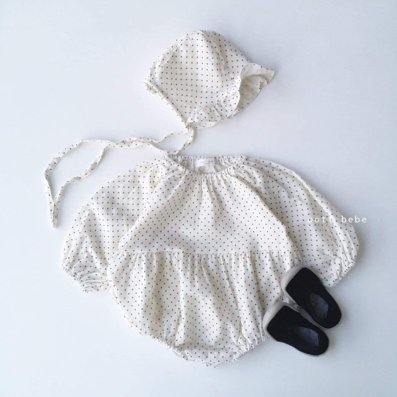 OOTT BEBE - Korean Children Fashion - #Kfashion4kids - Cancan Frill Bodysuit