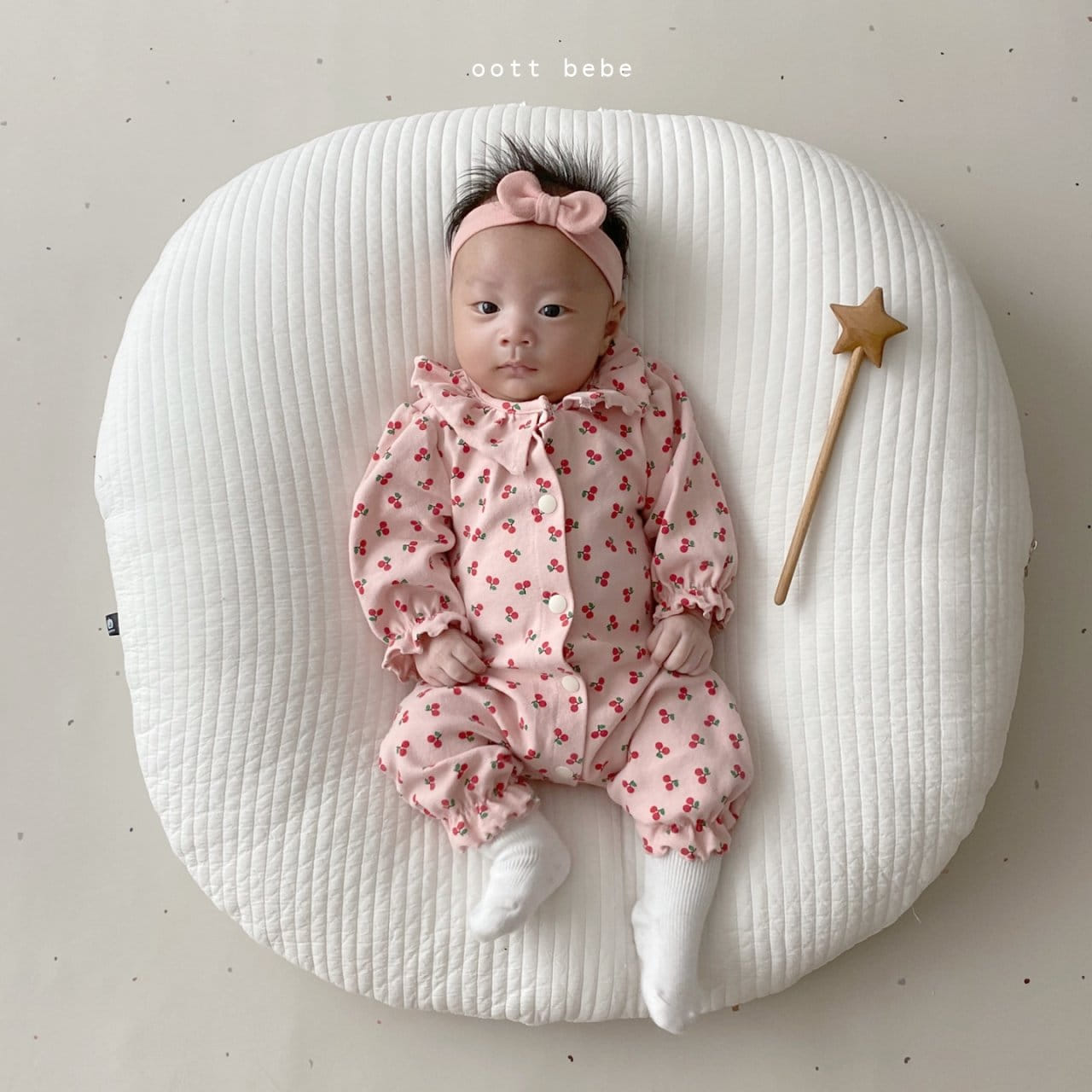 OOTT BEBE - Korean Children Fashion - #Kfashion4kids - Cherry Frill Bodysuit - 5