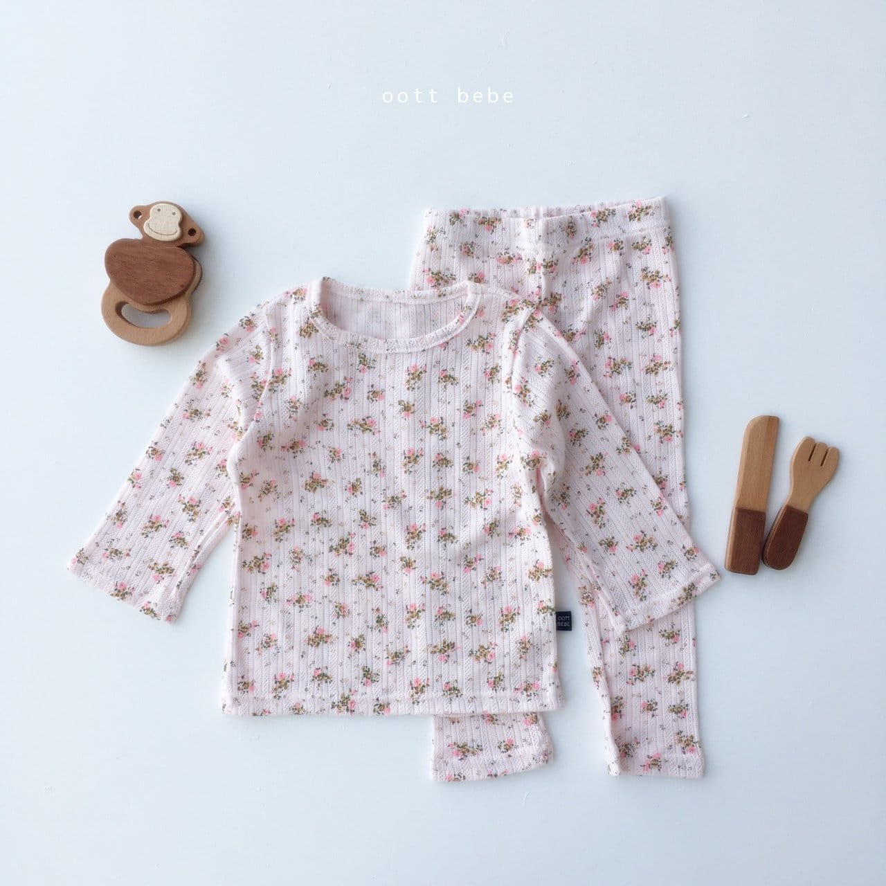 OOTT BEBE - Korean Children Fashion - #Kfashion4kids - Gently Jacquard Easywear