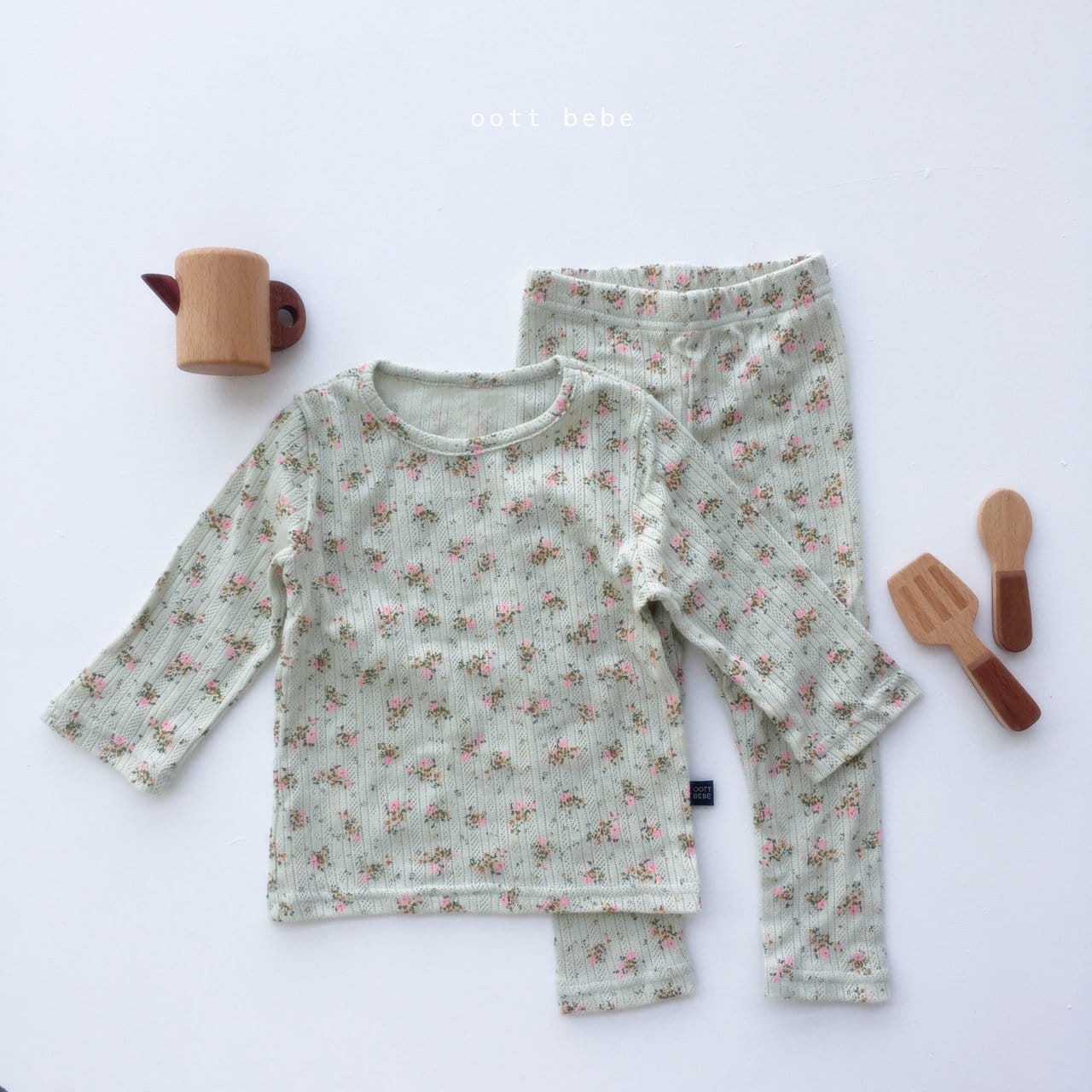 OOTT BEBE - Korean Children Fashion - #Kfashion4kids - Gently Jacquard Easywear - 3