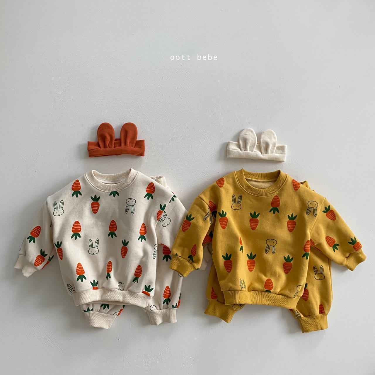 OOTT BEBE - Korean Children Fashion - #Kfashion4kids - Carrot Top Bottom Set
