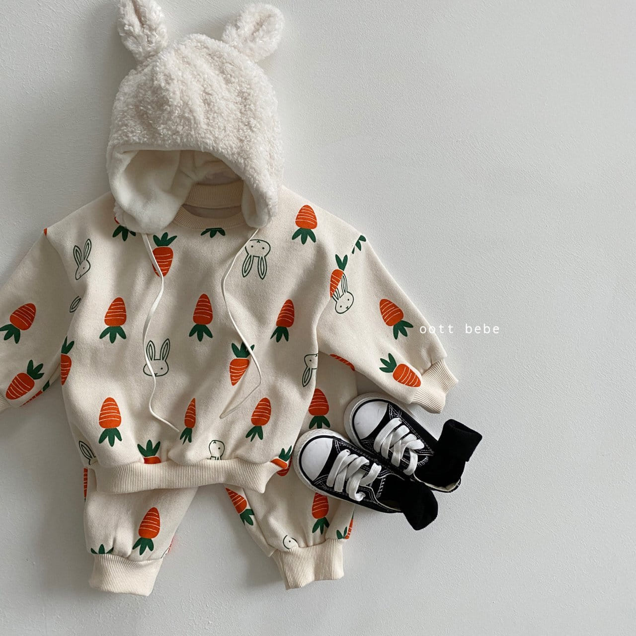 OOTT BEBE - Korean Children Fashion - #Kfashion4kids - Carrot Top Bottom Set - 10