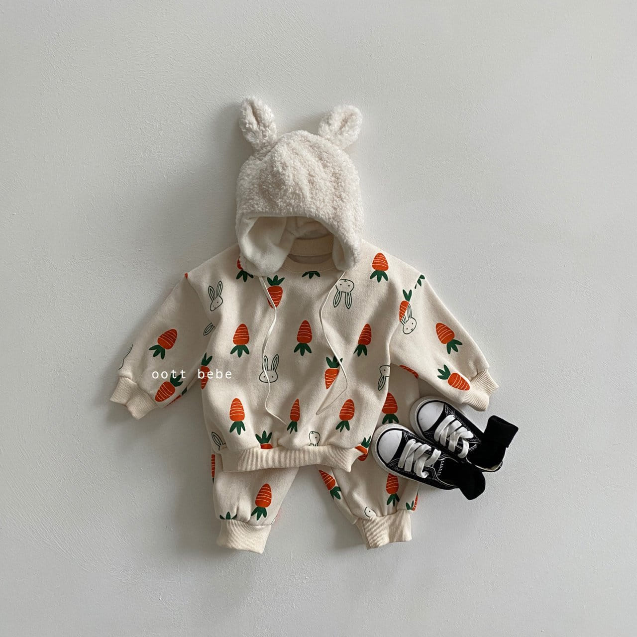 OOTT BEBE - Korean Children Fashion - #Kfashion4kids - Carrot Top Bottom Set - 2