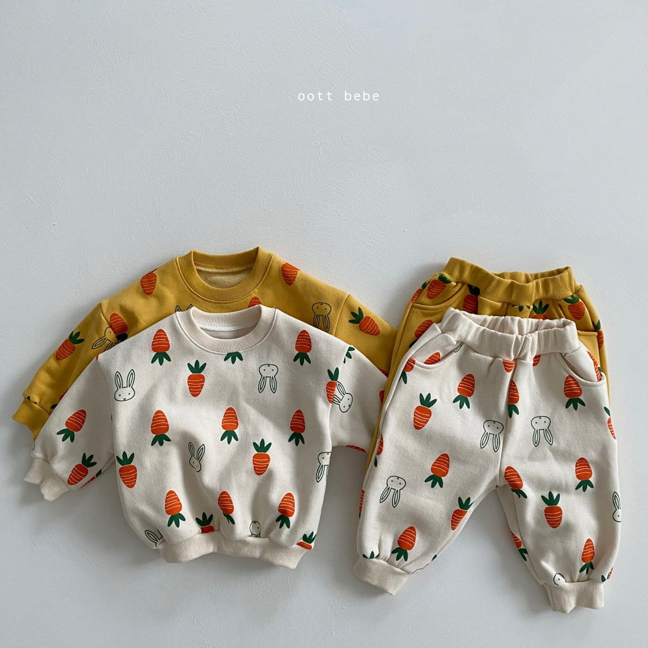 OOTT BEBE - Korean Children Fashion - #Kfashion4kids - Carrot Top Bottom Set - 4