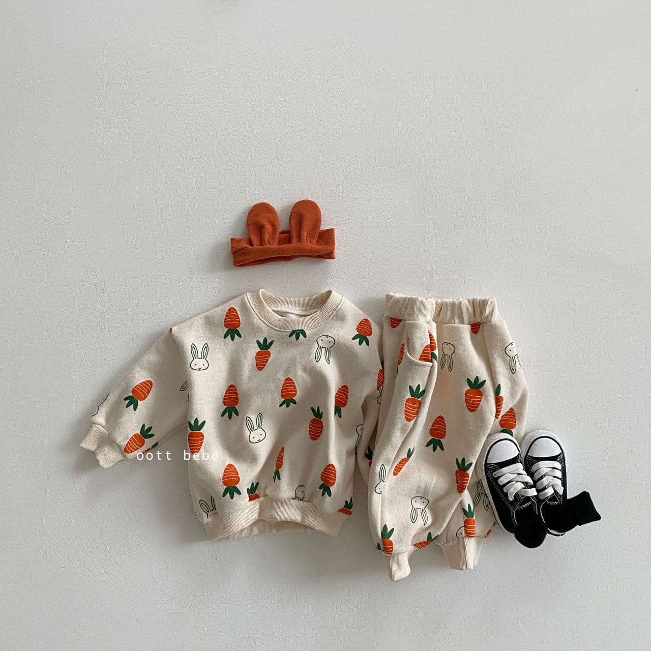 OOTT BEBE - Korean Children Fashion - #Kfashion4kids - Carrot Top Bottom Set - 5