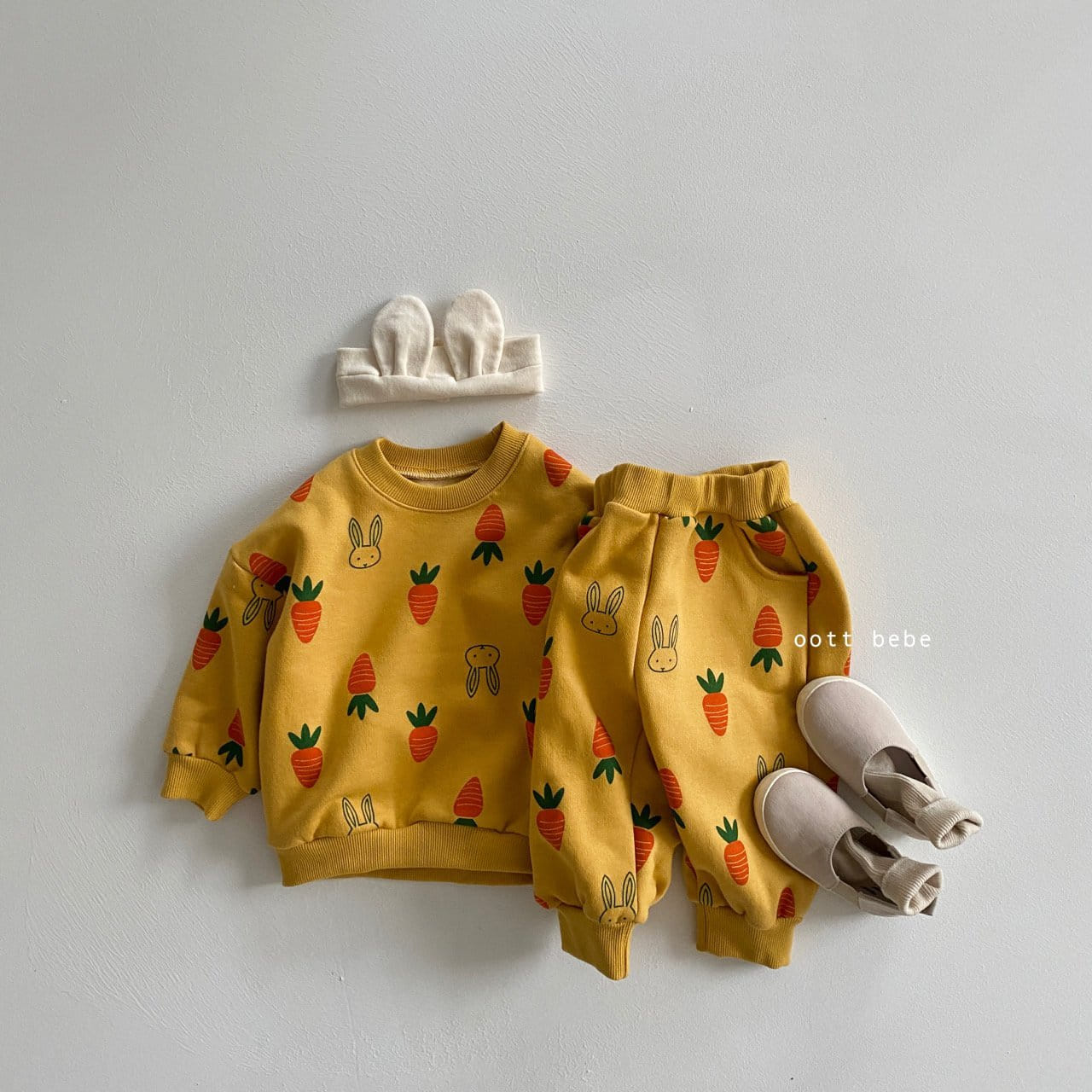 OOTT BEBE - Korean Children Fashion - #Kfashion4kids - Carrot Top Bottom Set - 6