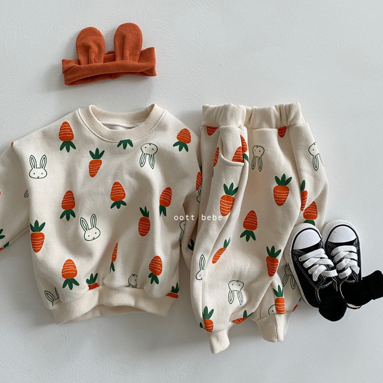 OOTT BEBE - Korean Children Fashion - #Kfashion4kids - Carrot Top Bottom Set - 7