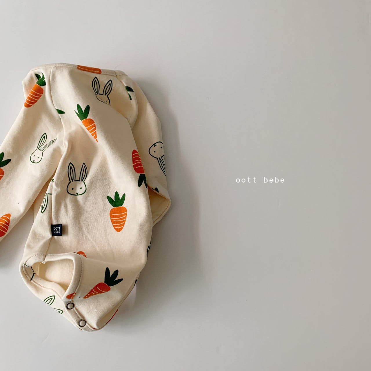 OOTT BEBE - Korean Children Fashion - #Kfashion4kids - Vegetable Bodysuit with Bonnet - 2