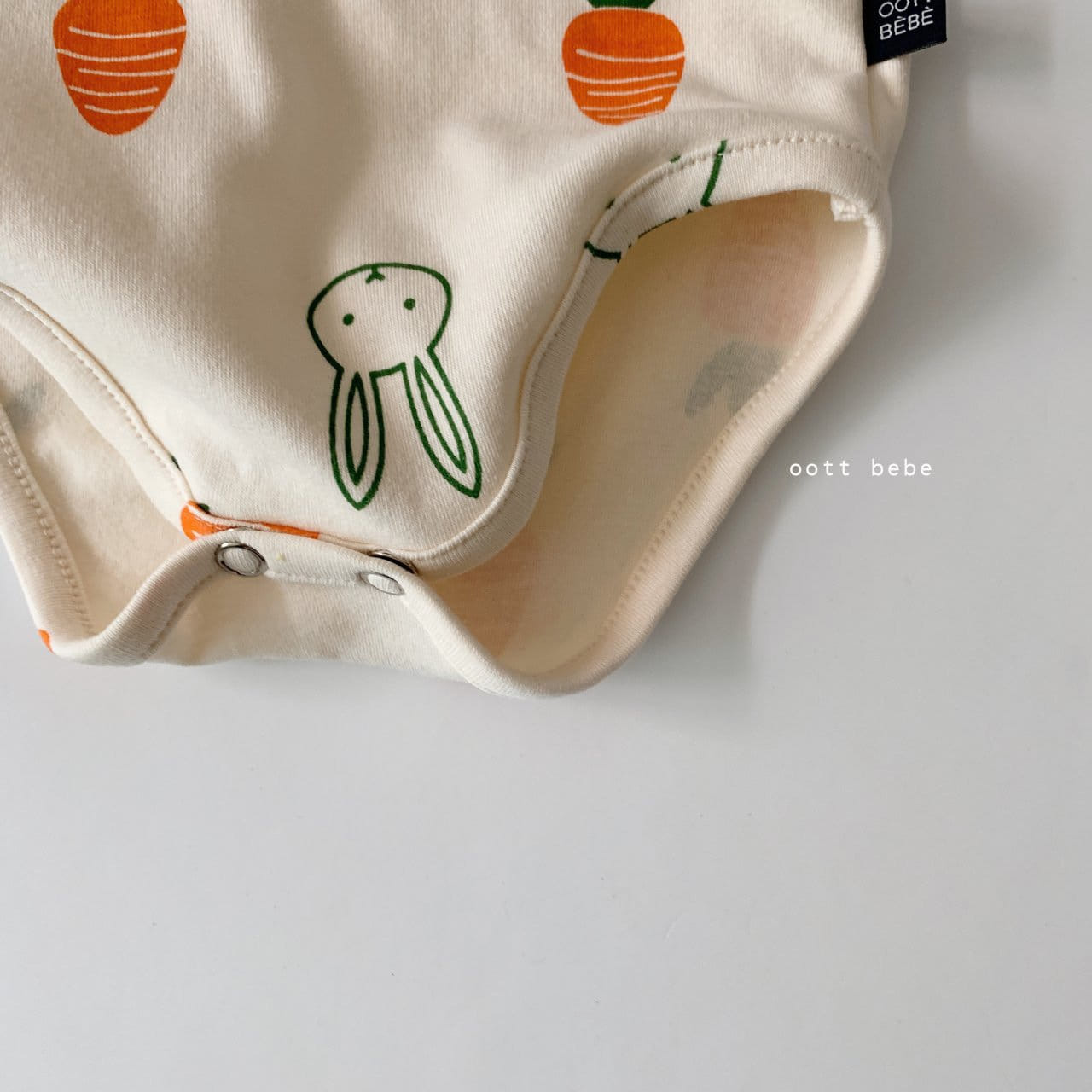 OOTT BEBE - Korean Children Fashion - #Kfashion4kids - Vegetable Bodysuit with Bonnet - 3