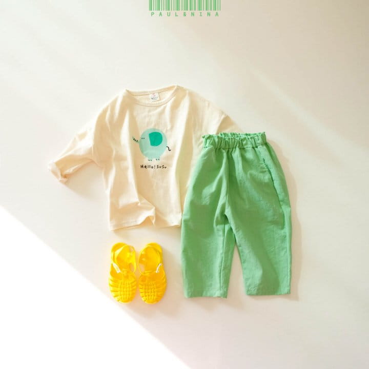 PAUL & NINA - Korean Children Fashion - #Kfashion4kids - Linen Capri Pants - 12